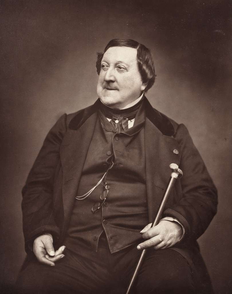 Gioachino Rossini nel 1865.
